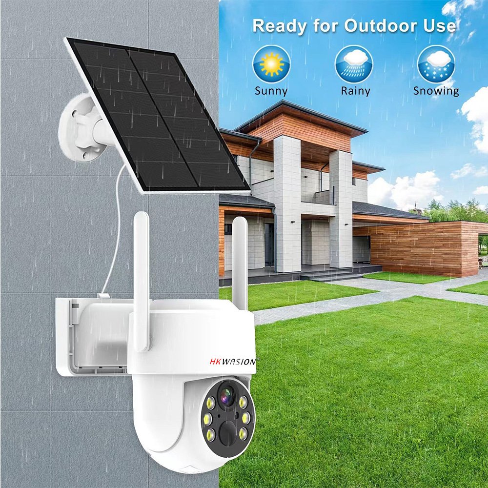 Factory wholesale 4MP wifi solar energy Low Power camera Wireless Battery camera APP Eseecloud battery camera wifi solar