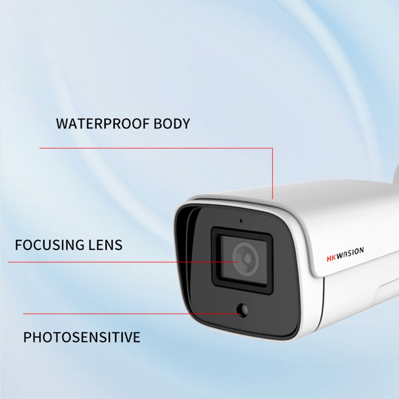 HKWASION 8CH 8mp POE outdoor waterproof IP camera NVR network surveillance system kit Lens 4MM