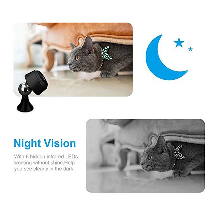 Anspo A9 Wifi Mini Camera Wholesale 1080P Home Security System P2P Surveillance Wireless Mini Wifi Indoor Camera