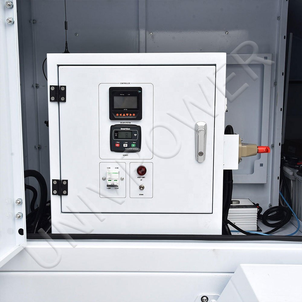 Mobile solar powered lighting trailer safety camera for mining monitoring solar energy system
