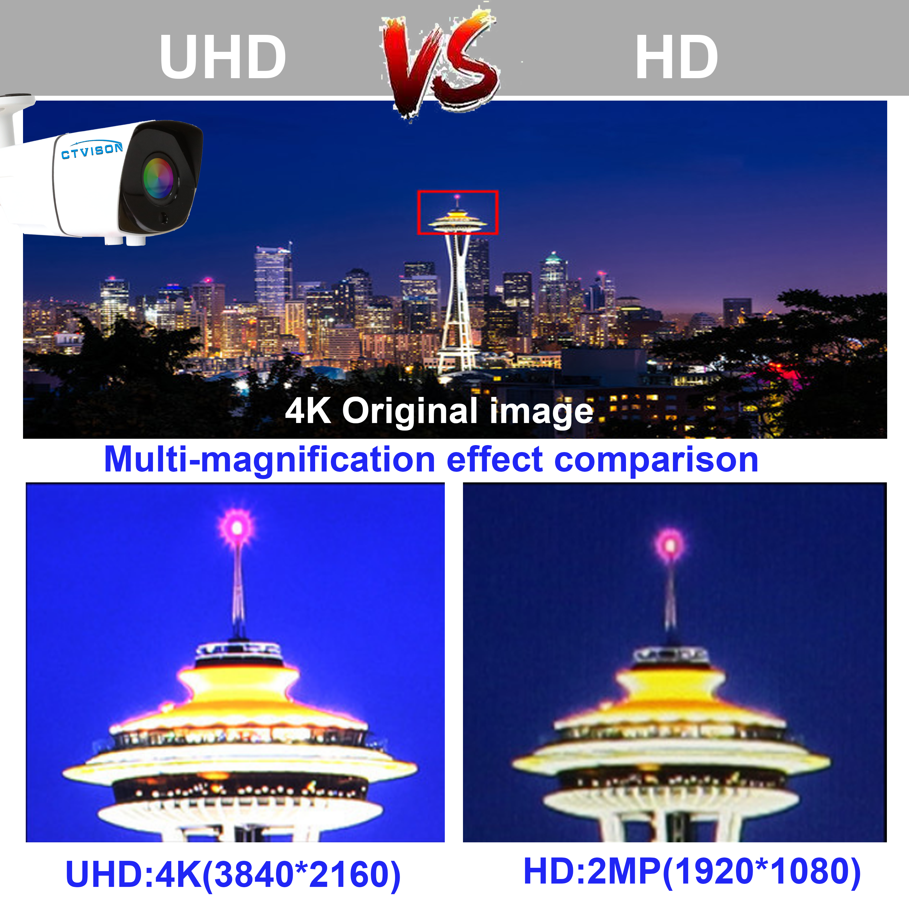 4k ip camera ultra hd 8mp video digital camera cctv uhd waterproof security surveillance system POE support Audio in/out