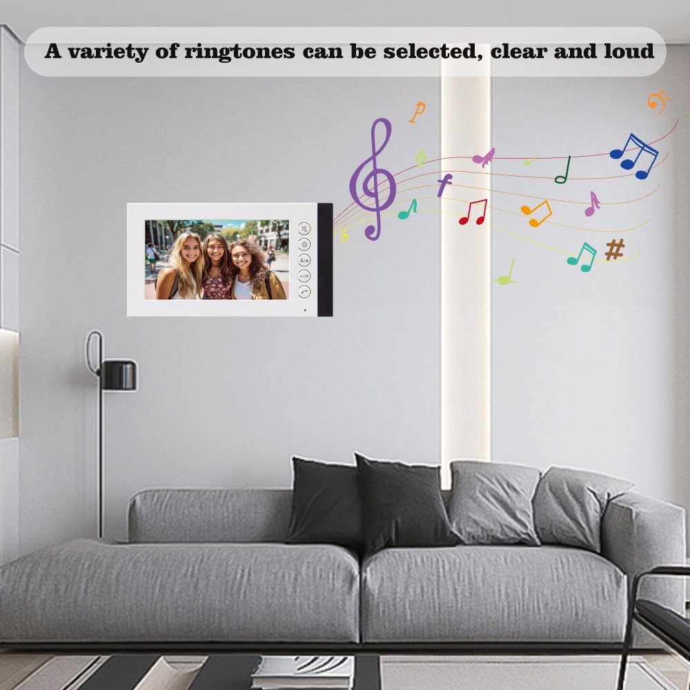 Manufacturer Wholesale 4 Wire Door Intercom Waterproof Ahd Camera 7 Inch Villa Video Intercom For Home