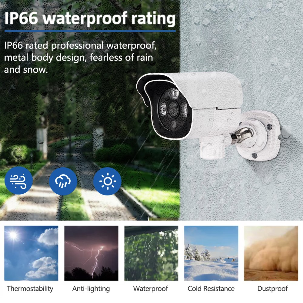8 Channel 5MP IP Camera Poe Nvr Kit H.265+ High Compression Ratio Security Camera System 8MP NVR Surveillance System