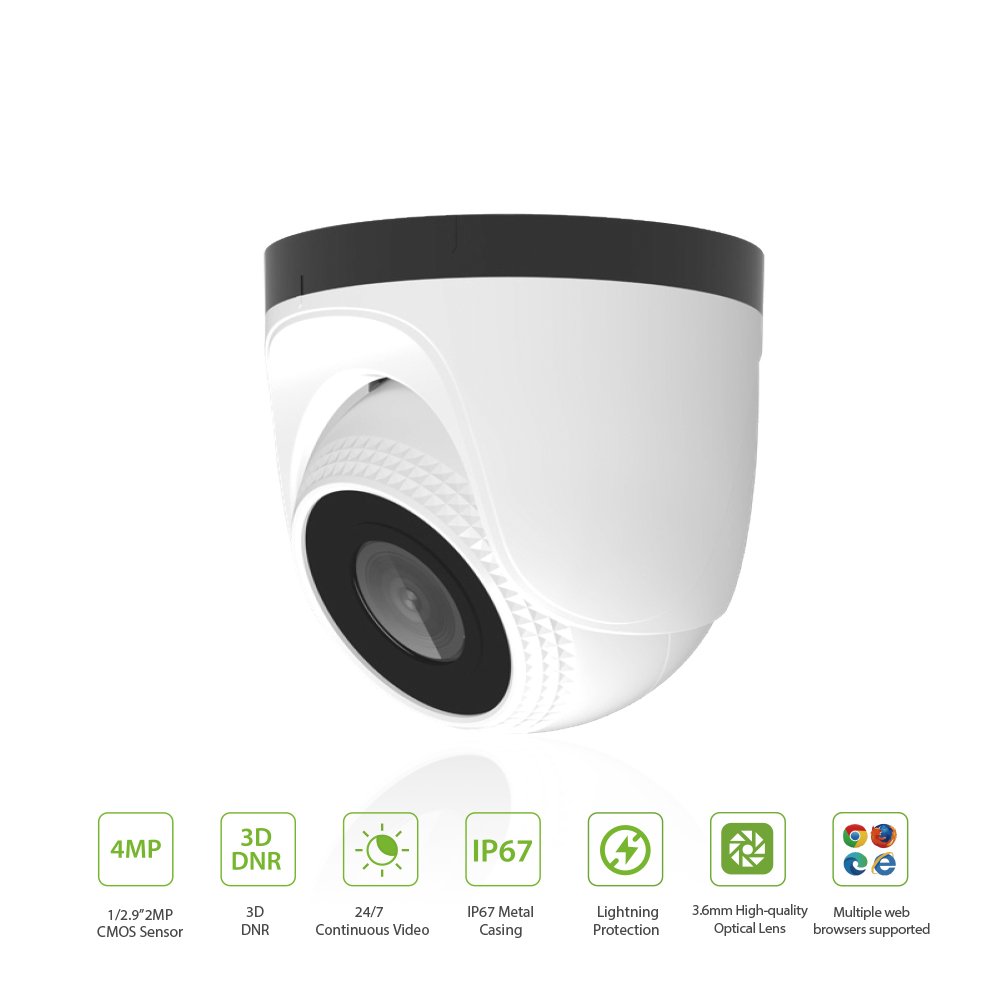 Security Home MP 5MP 8MP Surveillance CCTV ColorVu Fixed Eyeball Bullet Dome Ptz Network AcuSense CCTV Ip Camera