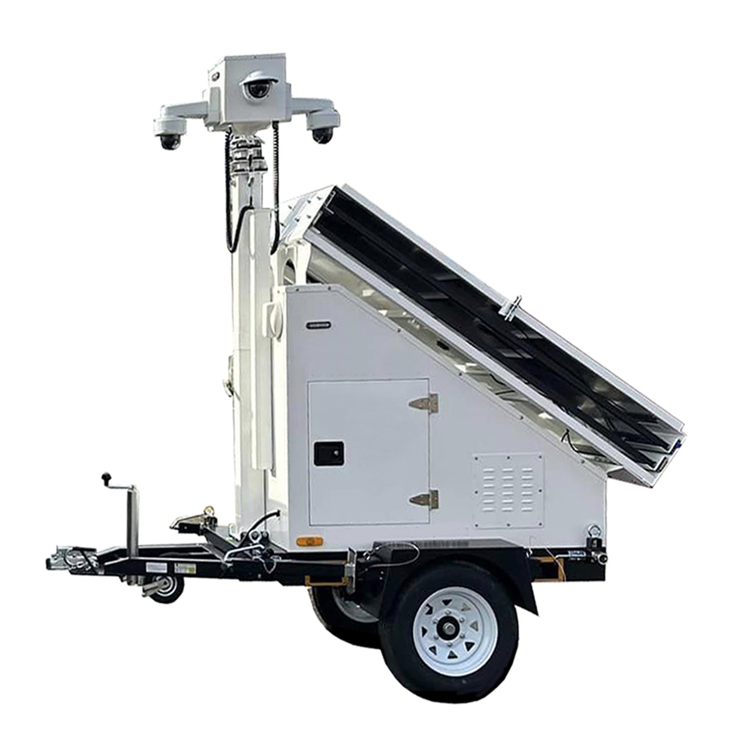 Customized CCTV monitoring security solar surveillance trailer