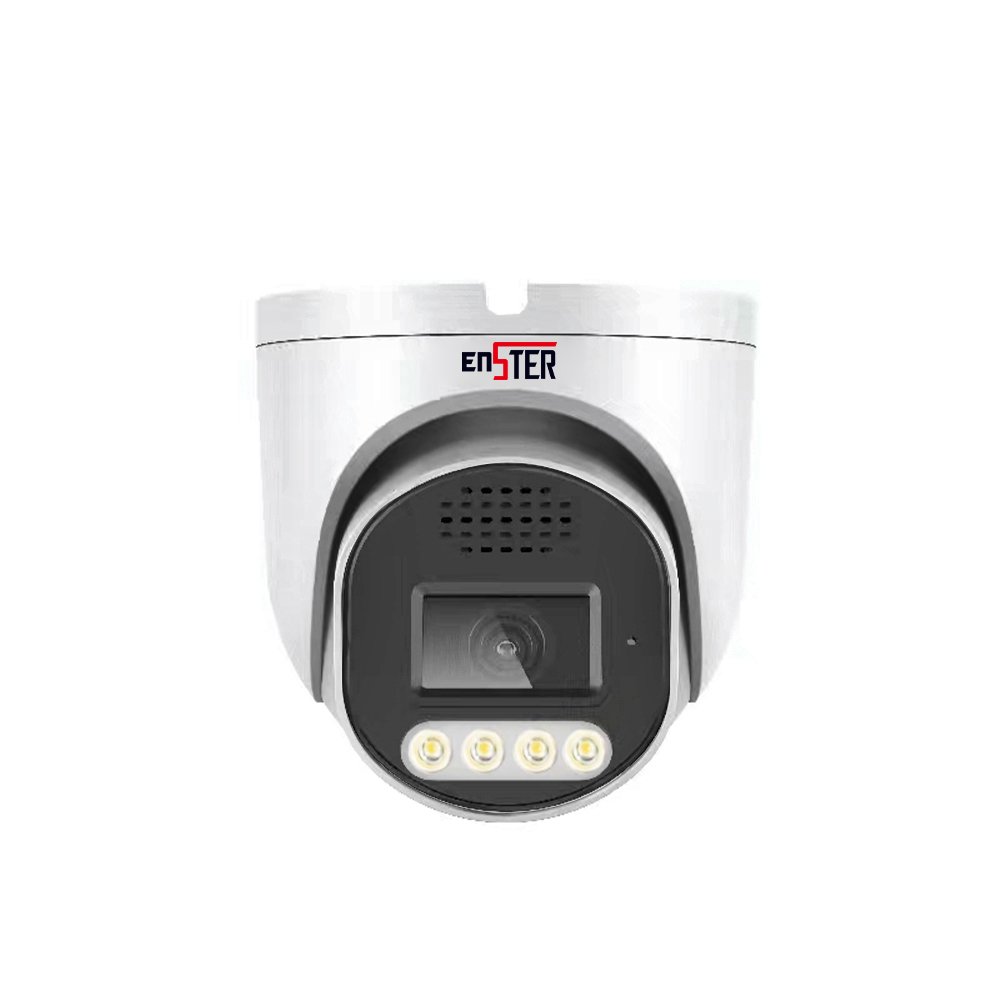 ENSTER Newest Full Color 5MP 4K Outdoor 8MP AI POE IP Dome Camera Two-Way with Vehicle Detection CCTV Network Security Camera