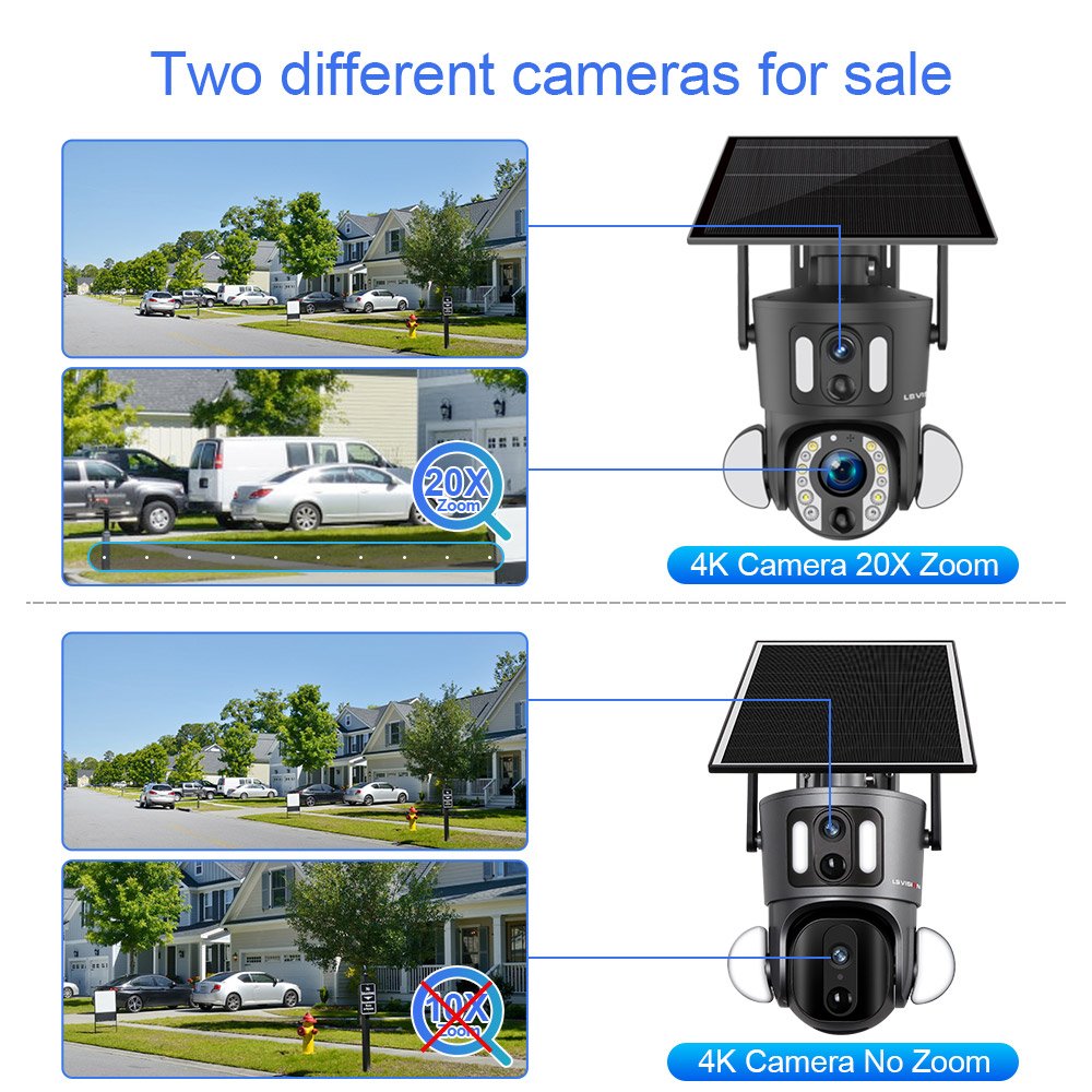 LS VISION 4G Wireless CCTV Camera System Indoor and Outdoor Security 4G WIFI solar camera 4g sim card