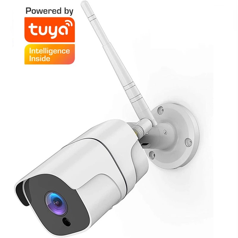 Echo Show Google Home Available Outdoor CCTV Camera Tuya WiFi IP 3MP Security Surveillance Two Way Intercom IP66 Human Detection