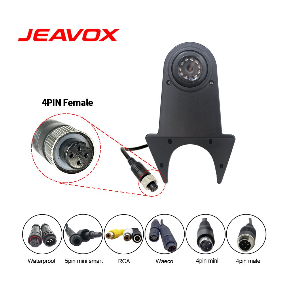 Commercial Vehicle Roof Wide Angle Rear View Camera Night Vision 4PIN Aviation Connector Backup Camera