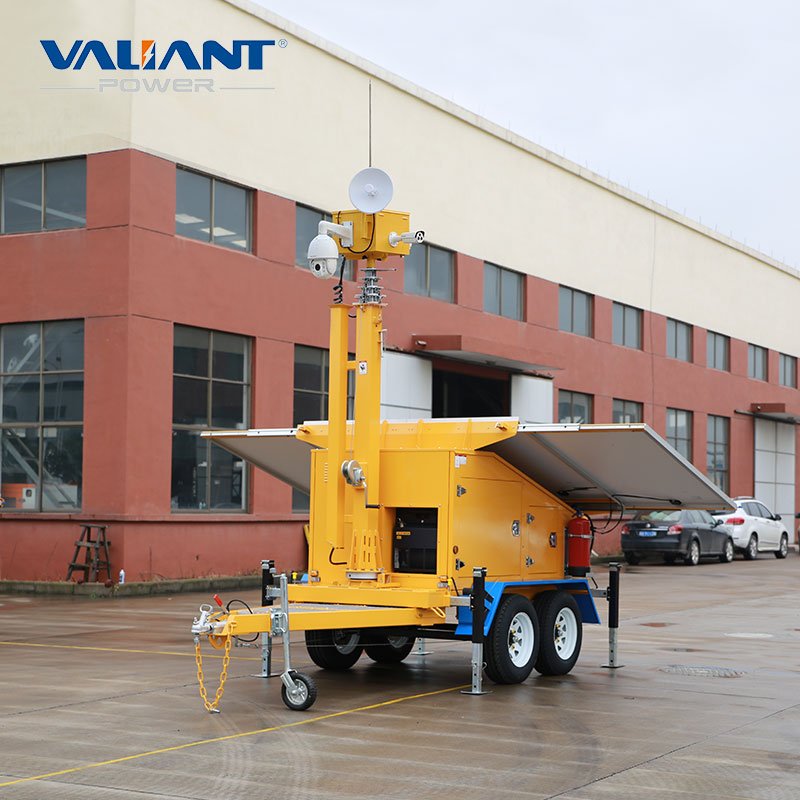 CCTV Surveillance Trailer Solar Energy Power