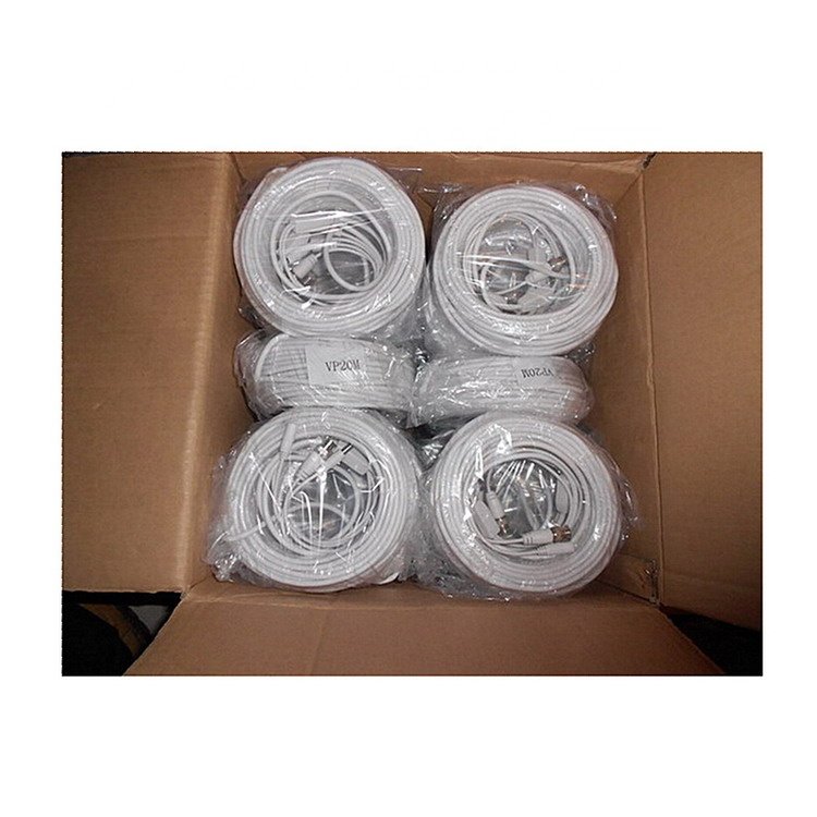 Pre-made Siamese Power security camera cables and Video CCTV wiring Cable cctv/15M VP15M-2A