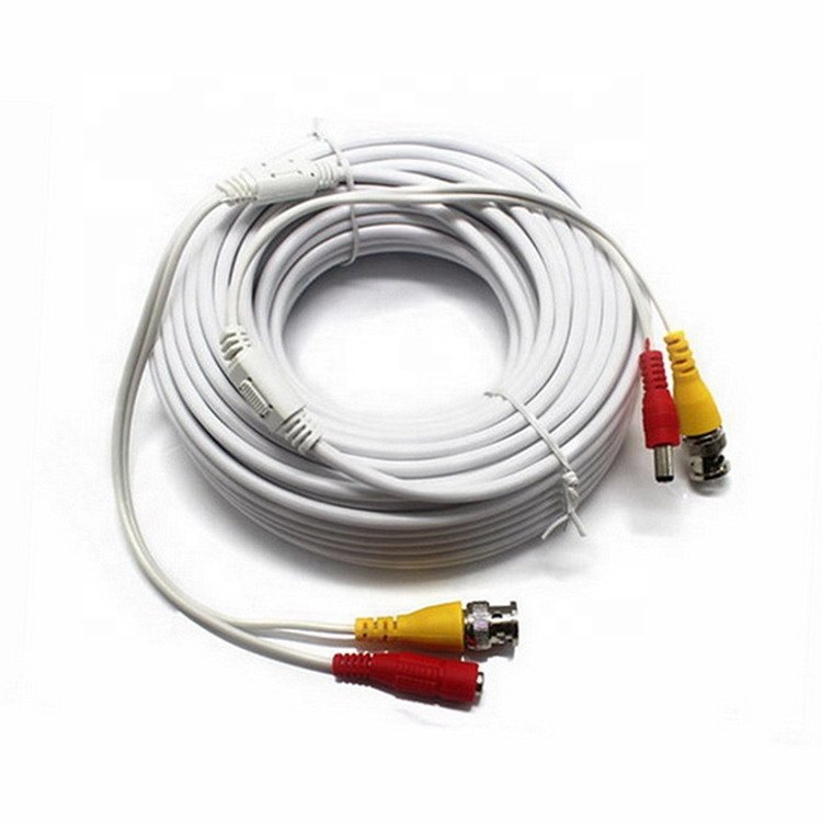 Pre-made Siamese Power security camera cables and Video CCTV wiring Cable cctv/15M VP15M-2A
