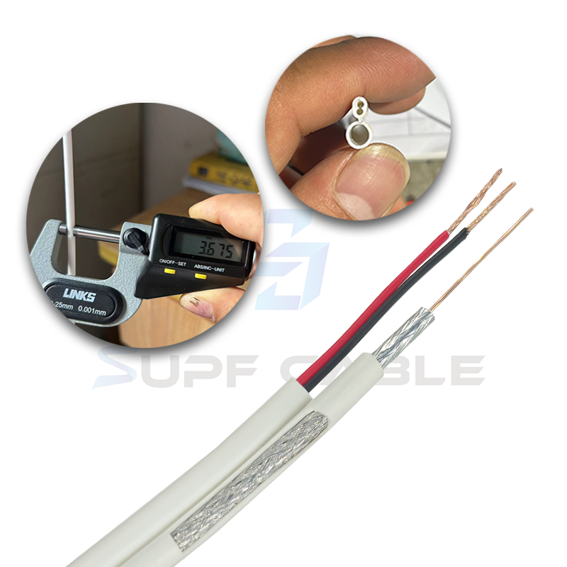 all kinds of Customizable RG59+POWER RG6+POWER cable for monitoring system
