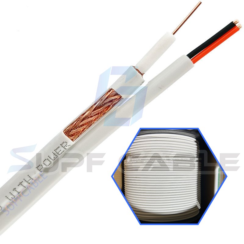 all kinds of Customizable RG59+POWER RG6+POWER cable for monitoring system
