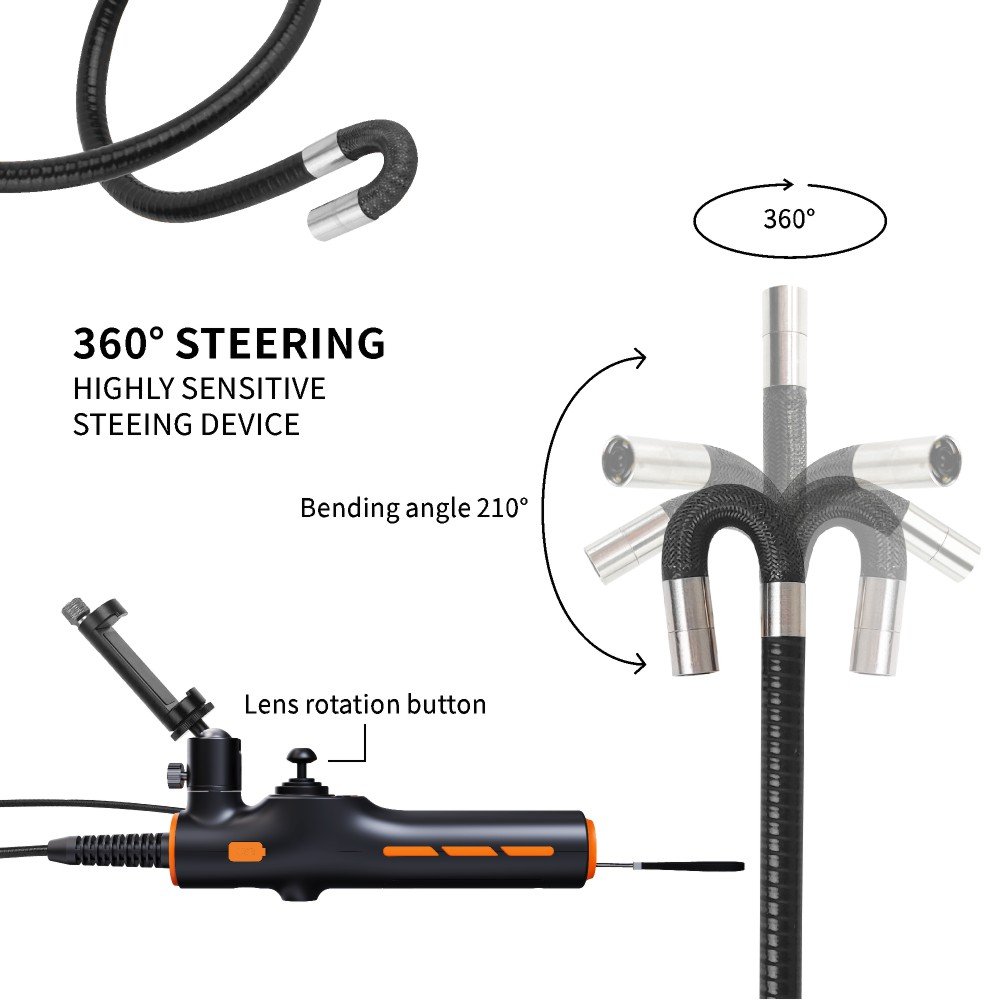 China VSNDT WS-TC 360 degree borescope camera portable endoscope camera with Android and IOS dual systems car videoscope