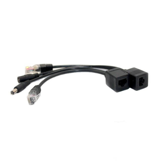 Passive 5V 12V 24V 48V 10/100Mbps Ethernet rate PoE splitter for router,switches,TV box