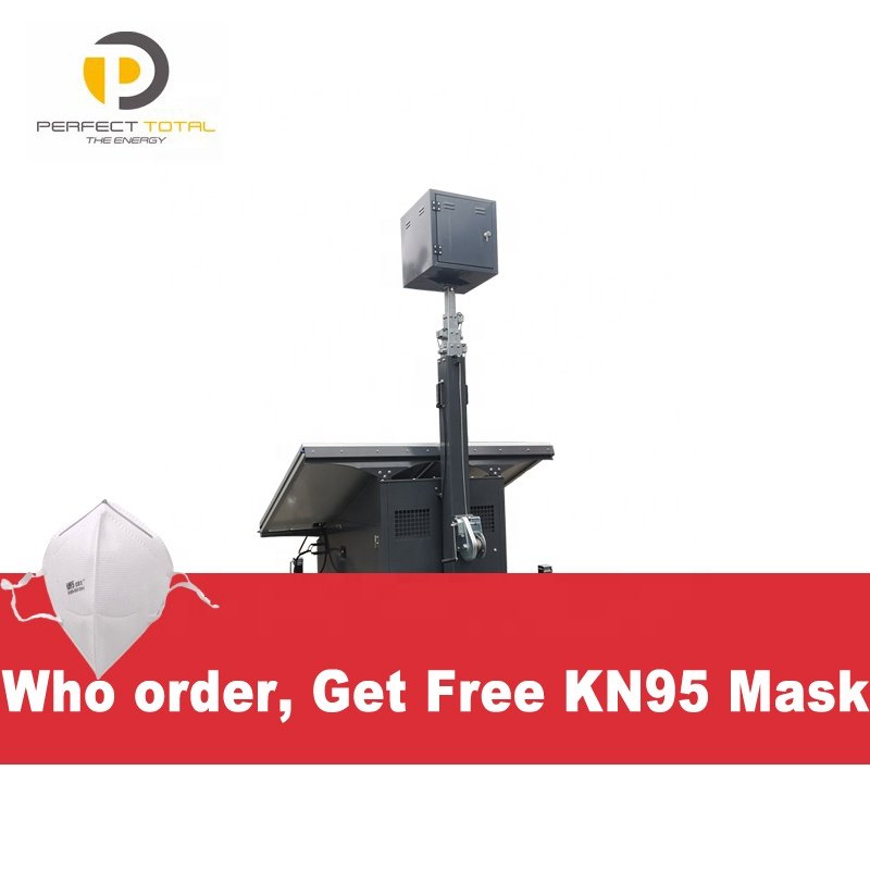 USA Standard Mobile Security Camera Trailer Tower