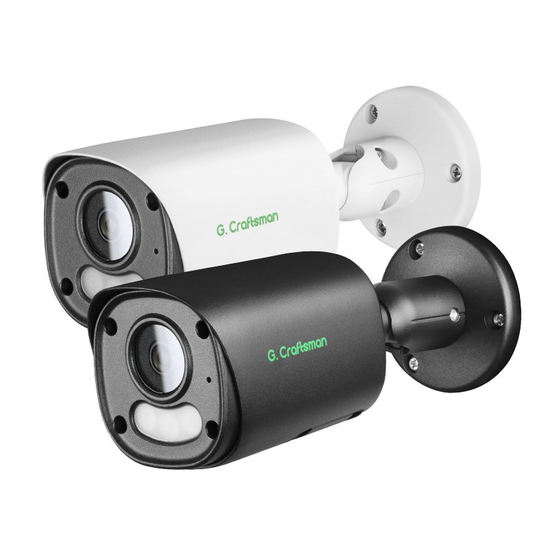 GA-YUFW-M8SS-B GCraftsman Outdoor Full Color Bullet CCTV IP POE Black Camera with Two-way Audio SD Card Slot