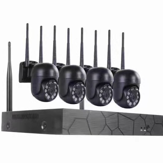 OEM 3MP EseeCloud 4CH Wireless Outdoor WiFi PTZ Camera NVR Kit Home Security CCTV Camera Video Surveillance System
