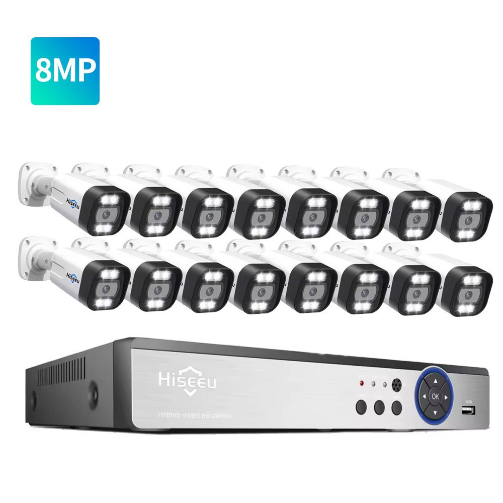 Spot Fast Delivery Wifi Ptz Nvr 8 16 32 Channel 5MP 8MP 4k Cctv Kit Wireless Security Camera Video Surveillance System