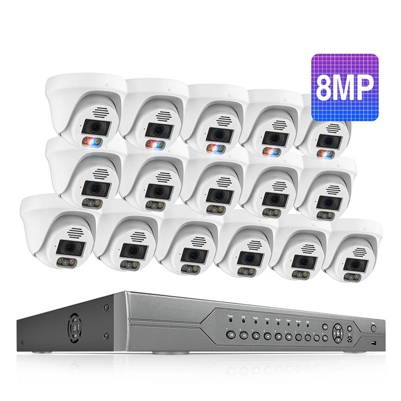 Spot Fast Delivery Wifi Ptz Nvr 8 16 32 Channel 5MP 8MP 4k Cctv Kit Wireless Security Camera Video Surveillance System