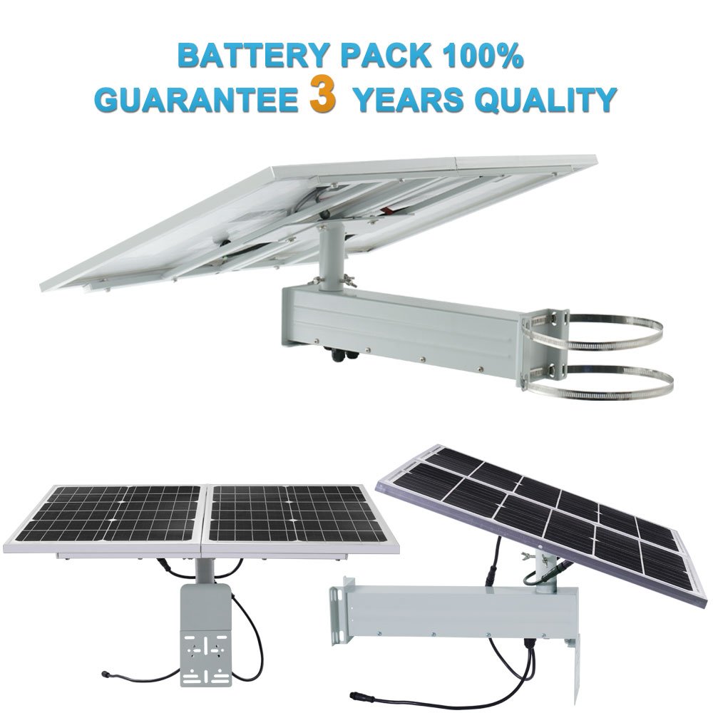 TecDeft Whole set DC12V 60W Mono Solar Panel 60Ah 3.2V Solar Panel Power kit Solar Energy System For Camera