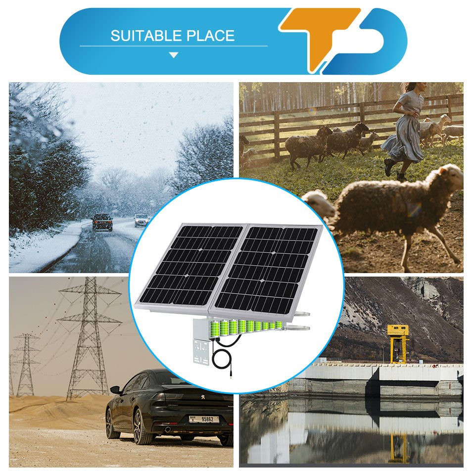 TecDeft Whole set DC12V 60W Mono Solar Panel 60Ah 3.2V Solar Panel Power kit Solar Energy System For Camera