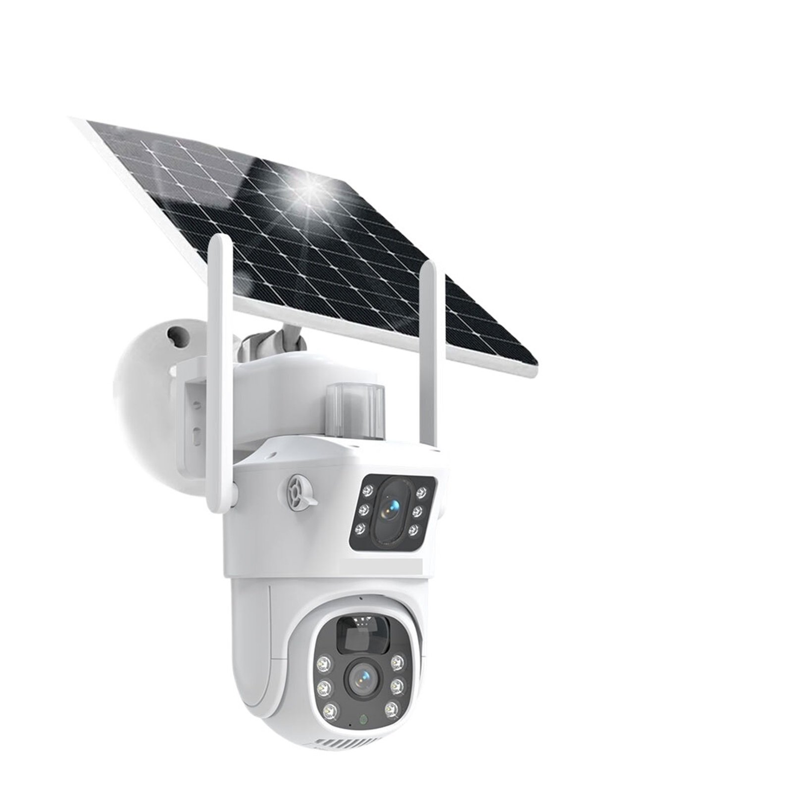 Senhuo 4K 8 Million Solar PTZ Camera WIFI Dual Lens Security CCTV Zoom Humanoid Tracking Record Outdoor Wireless Monitoring