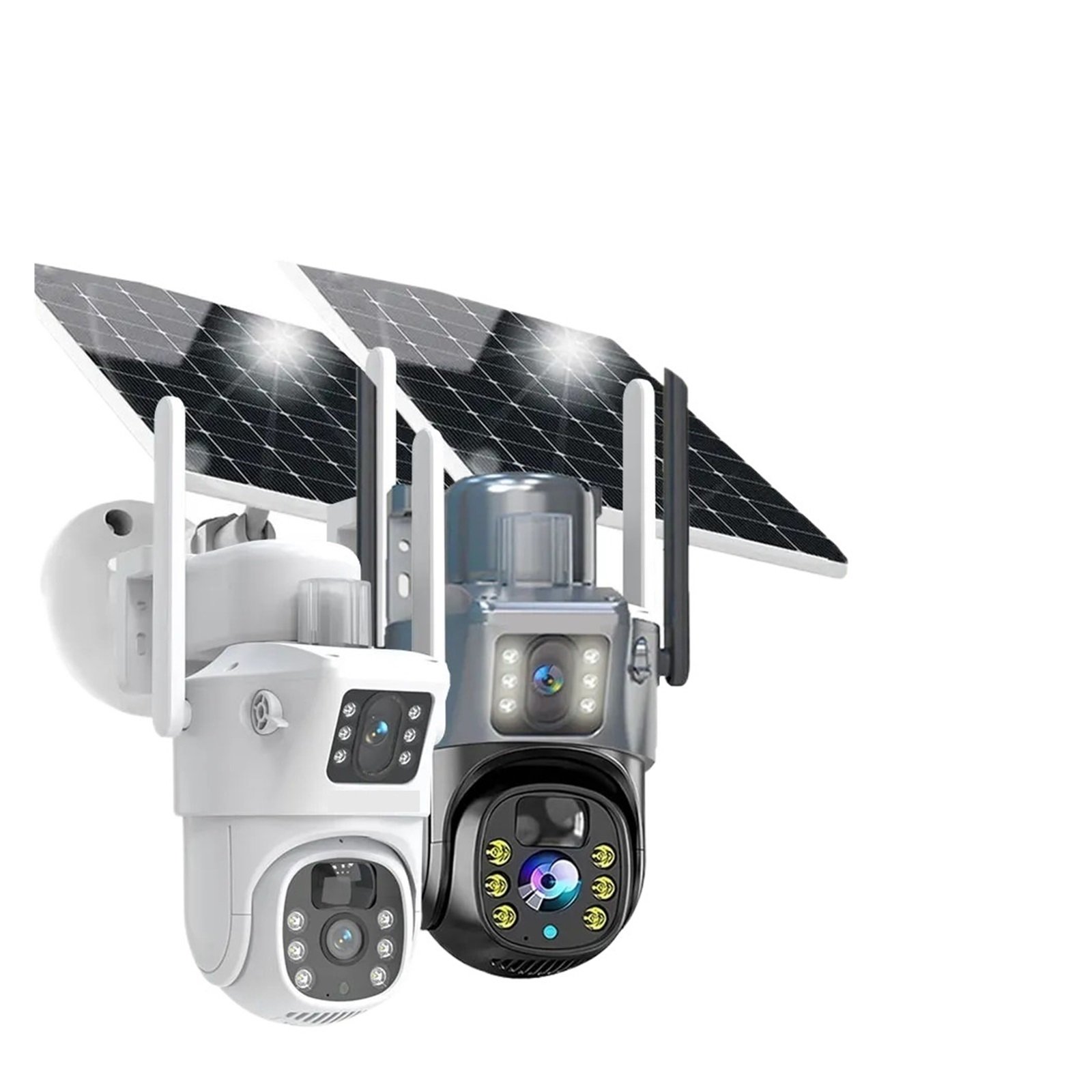 Senhuo 4K 8 Million Solar PTZ Camera WIFI Dual Lens Security CCTV Zoom Humanoid Tracking Record Outdoor Wireless Monitoring