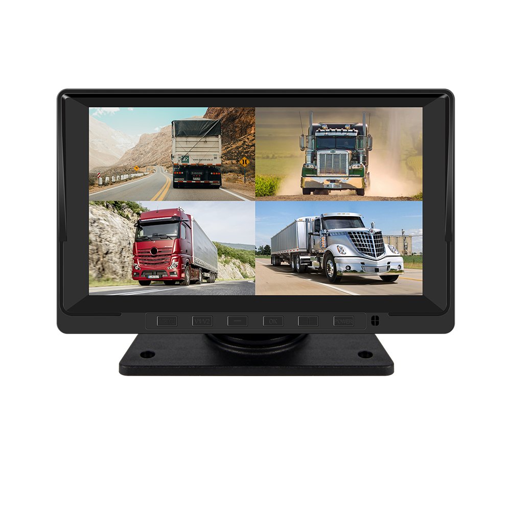 VSYS 4CH Camera Dual SD Card 7.0' Backup Recorder and Monitor Kit System Back Parking Night Vision For Truck RV