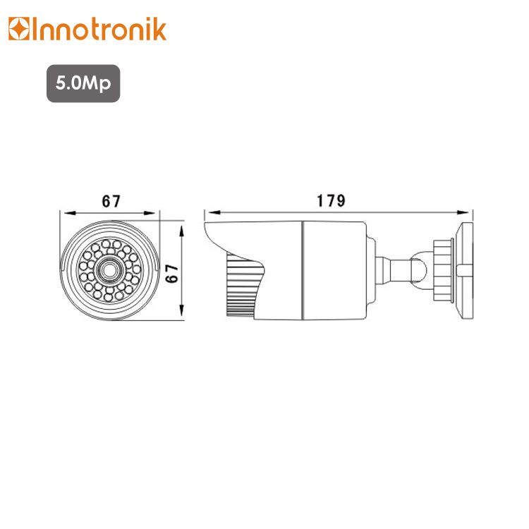 Innotronik 8CH 5.0MP 4K Coaxial 4 in 1 CCTV Camera 5 in 1 DVR HD Camera System For Security