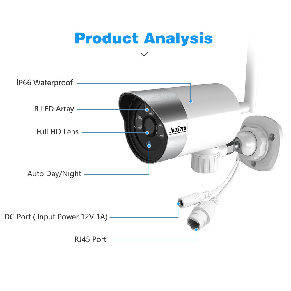 Surveillance System For Home Security Camera Security Wifi Camera 2MP Wifi Wireless Nvr Kit Outdoor Indoor Wifi Nvr Kits