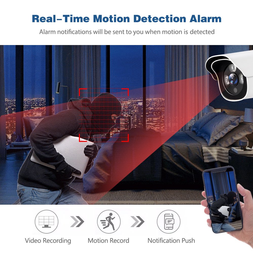 Surveillance System For Home Security Camera Security Wifi Camera 2MP Wifi Wireless Nvr Kit Outdoor Indoor Wifi Nvr Kits