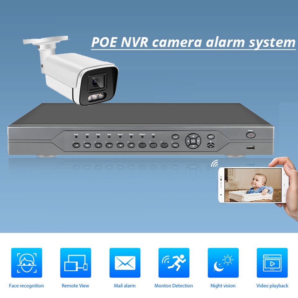KERUI 5MP NVR 16CH Camera System Surveillance Home Wireless CCTV Security Cameras NVR System POE Outdoor IP NVR Set Kit