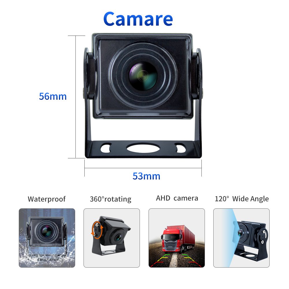 7 Inch CCTV Surveillance Kit 4 Channel Bus Car Taxi Truck 2TB Hard Disk CMS Mdvr Security Cameras System