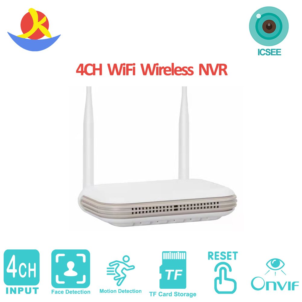 H.265 NVR 8 channel system Mini Wifi NVR Camera Human Detection XMeye P2P Remote Access Wireless NVR Network Video Recorder