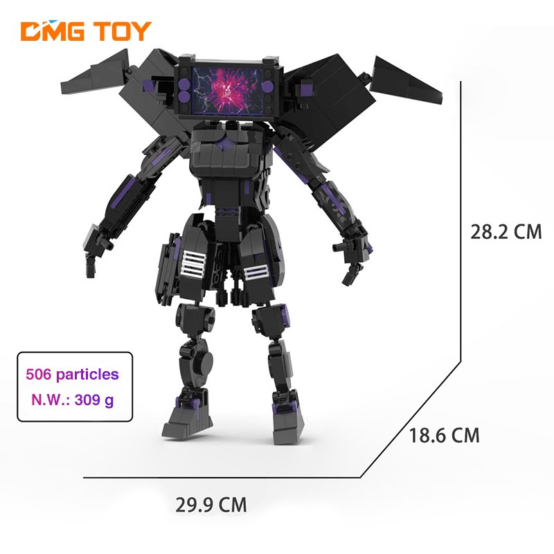 Building Block Sets Model Toilet People Battle Sisters TV People Female Stereo Man Machine Assembled Toy Blocks
