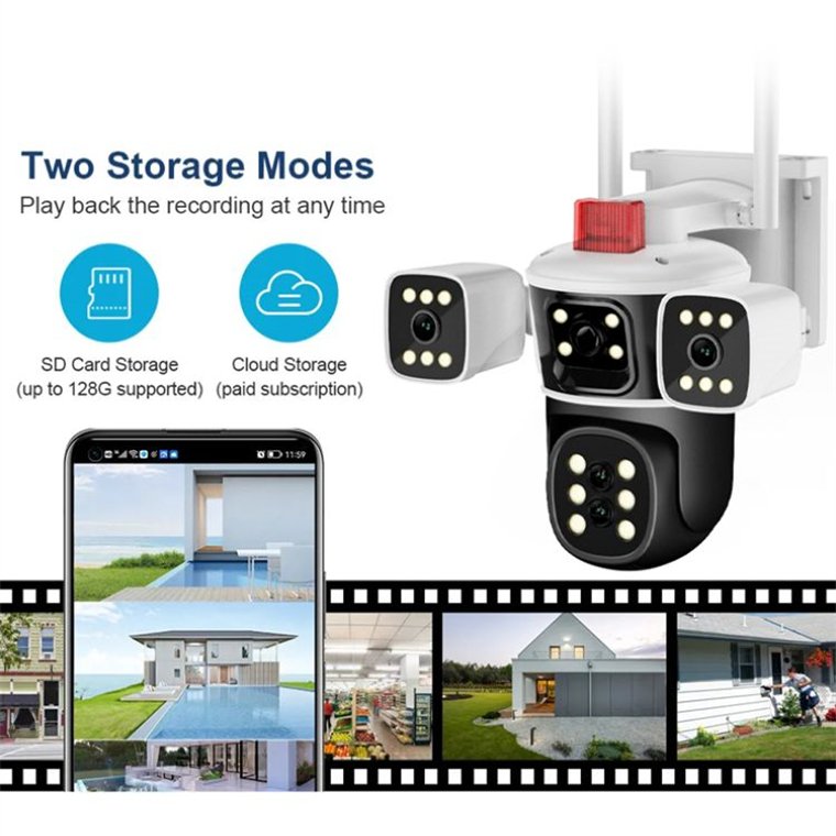 Rscamtom 6K Security Camera for Home Security Motion Detection CCTV Camera for Property Protection
