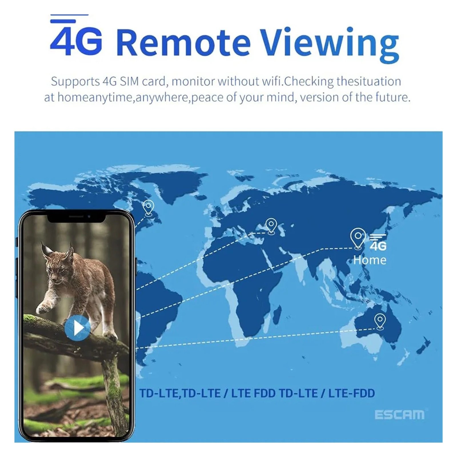 Senhuo 4G 2K 4MP PIR Motion Activation 0.2s Trigger Time Night Vision IP66 Safari Trail Wildlife Battery Solar Camera