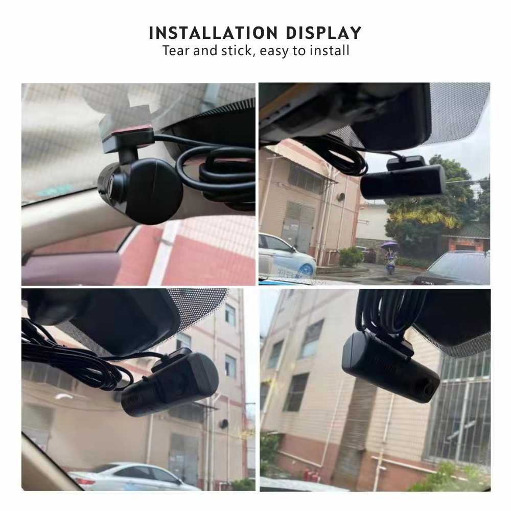 Wide Angle 1080p Dual Cctv Car Reversing Dual Lens Dash Camera Front/back View Dashboard Dual Camera for Taxi