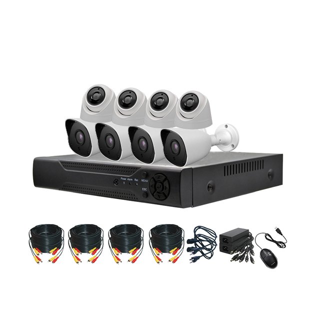 hd security surveillance system 8ch cctv dvr bullet cctv system 8 cameras kit 1mp outdoor cctv camera system