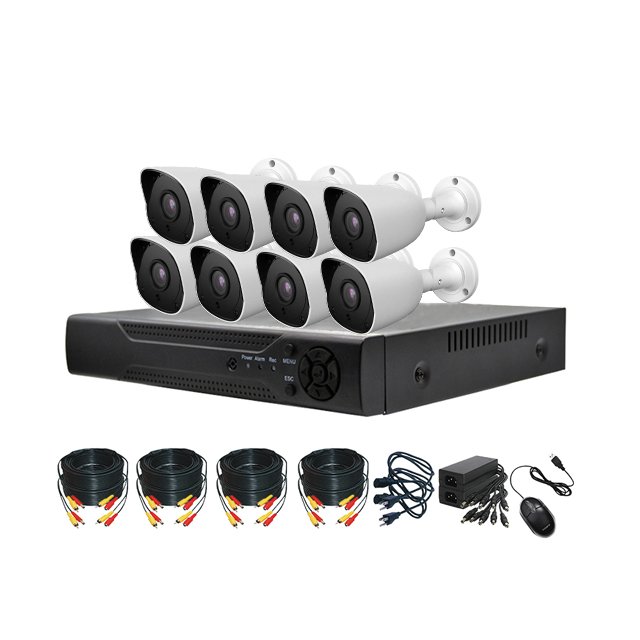 hd security surveillance system 8ch cctv dvr bullet cctv system 8 cameras kit 1mp outdoor cctv camera system