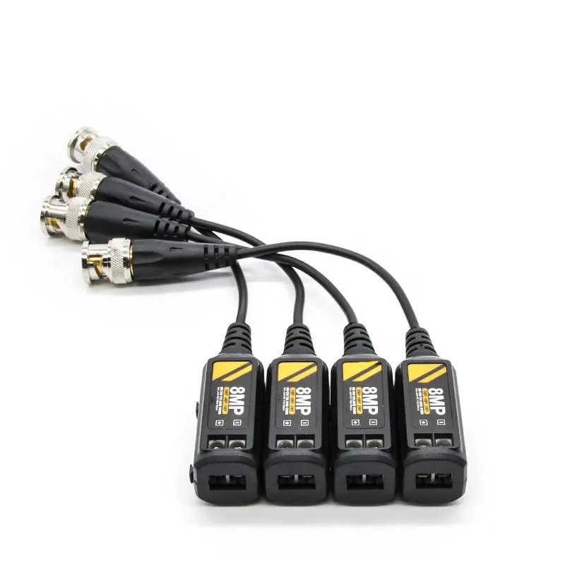 CCTV Security system AHD/CVI/TVI/CVBS 8MP Video Balun Transmit 400m BNC and RJ45 passive Balun