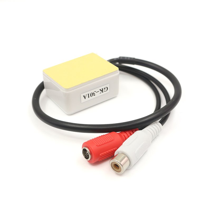 GK-301A Sensitivity Adjustable High Fax Reduce Environment Noise & Echo Golf Type CCTV microphone
