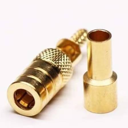 Inline BNC Connector Video Signal Transmission Male Bend 75Ω Wiring Crimp 13 Cable One Pin OEM/OED Factory Produce Good Price