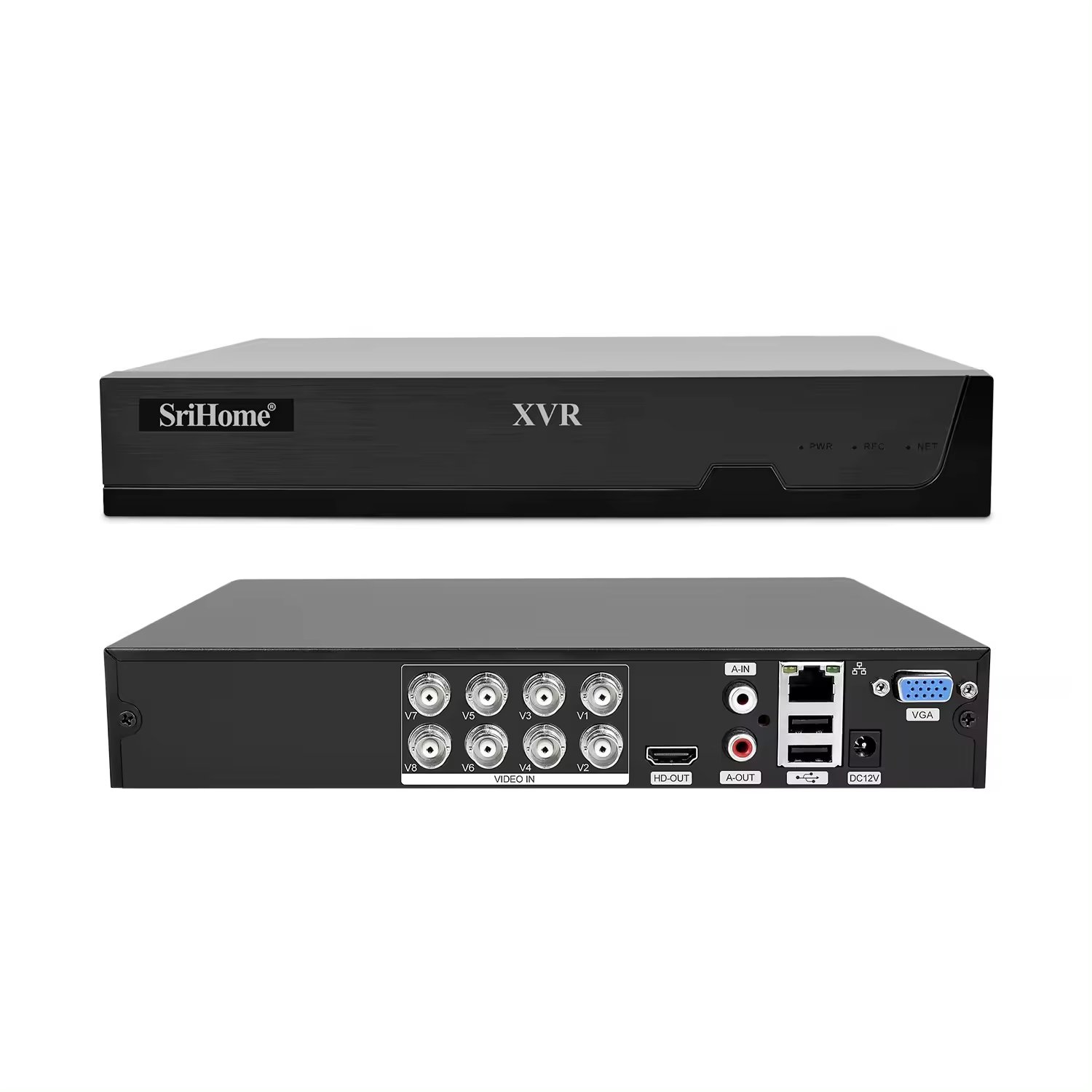 SriHome Hot Sale NVS008 4CH XVR/DVR+ 4*AHD029 Cheap And High Quality XVR TVI/AHD/DVR/NVR/CVI CCTV Camera Surveillance System