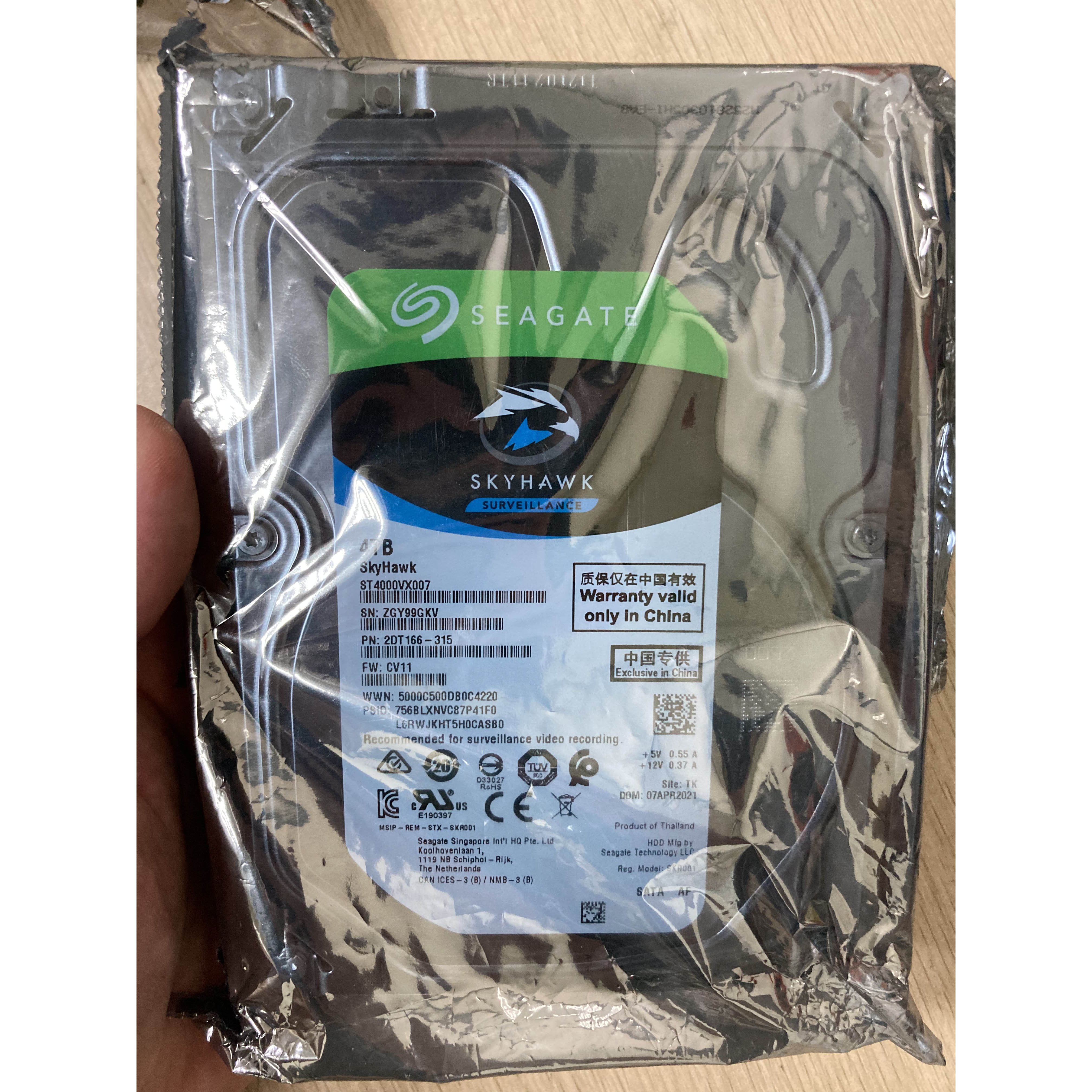 Saegate SkyHawk 2TB Surveillance Hard drive SATA 6Gb/s 64MB Cache 3.5" 1TB HDD 4TB 6TB 8TB Internal Mechanical Hard Disk