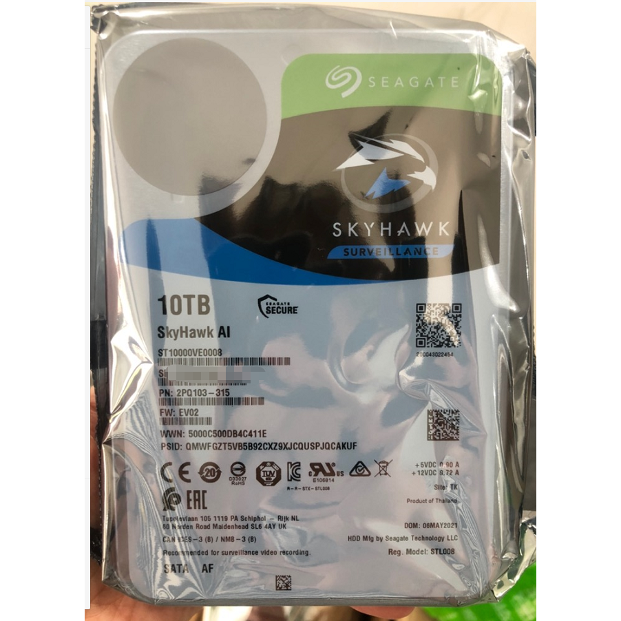 Saegate SkyHawk 2TB Surveillance Hard drive SATA 6Gb/s 64MB Cache 3.5" 1TB HDD 4TB 6TB 8TB Internal Mechanical Hard Disk