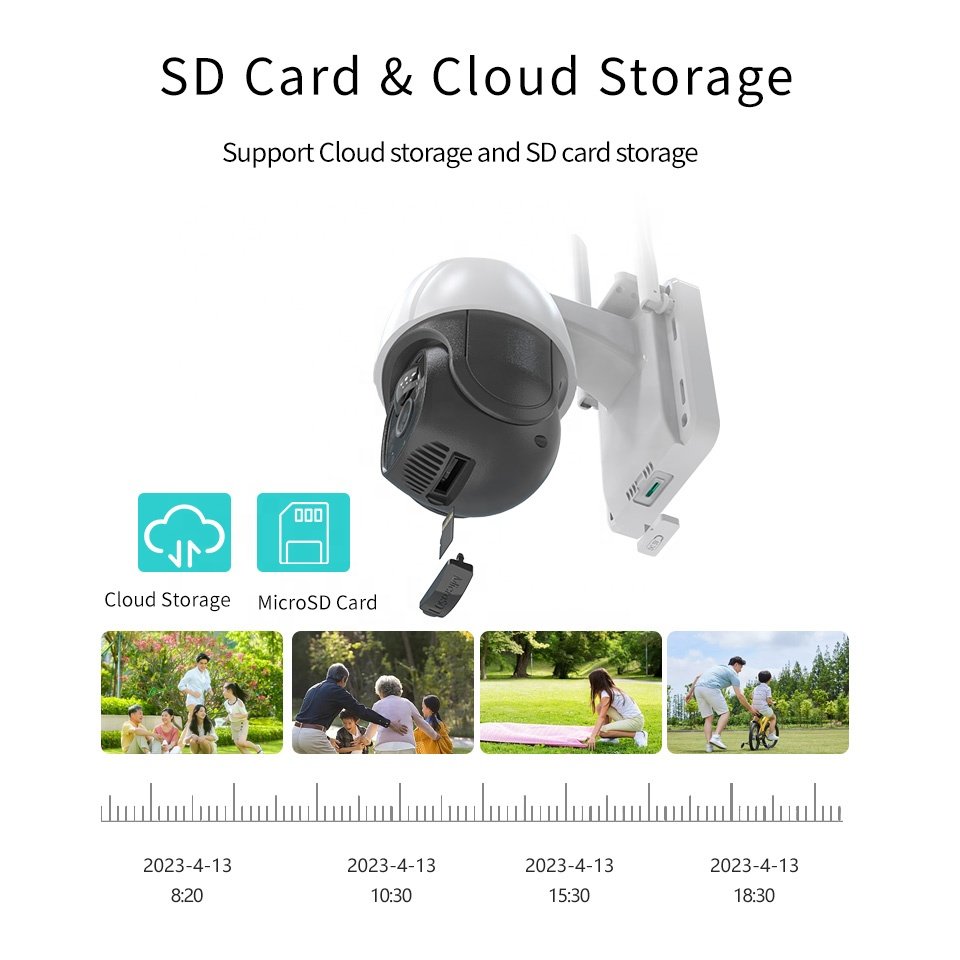 EseeCloud app 4MP Solar Panel Power IP Camera PIR WIFI 4G Security Camera Waterproof Outdoor GSM SIM Card Network Camera