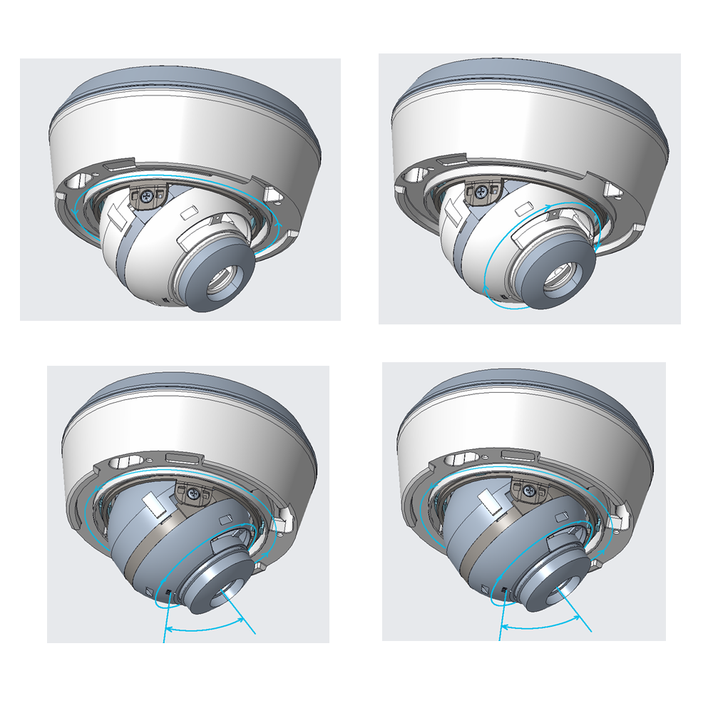 IP67 IK10 Vandal-Proof CCTV Camera Dome Housing Case Cover Aluminum Metal Box CCTV Housing Outdoor Dome Enclosure Box Shell Dome